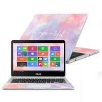 MightySkins Skin for Asus Chromebook Flip C302CA 12.5" (2016) - BeYouTiful | Protective, Durable, and Unique Vinyl Decal wrap Cover | Easy to Apply, Remove, and Change Styles | Made in The USA