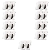Acoustic Audio MT6 Flush Mount in Wall Speakers with 6.5" Woofers 9 Pair