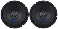 (2) Rockville RXM88 8" 500w 8 Ohm Mid-Range Drivers Speakers, Made w/Kevlar Cone