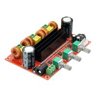 AOSHIKE DC12V-24V 2.1 Digital Audio Amplifier Board TPA3116D2 Subwoofer Speaker Amplifiers Car Stereo AMP Module for Audio System DIY Speakers(2x50W+100W)