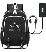 Billie Eilish Backpacks Merch USB Charging Daypack Casual Outdoor Travel Shoulders Bag Unisex Laptop Sport Backpack Bookbag (Billie Eilish style 3)