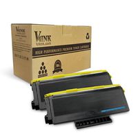 V4INK 2 Pack New Compatible Toner Cartridge Replacement for Brother TN650 TN-650 TN580 TN-580, for use in Brother HL-5250DN 5370DW 5340D 5280DW DCP-8080DN 8065DN MFC-8890DW 8860DN 8480DN 8460N 8870
