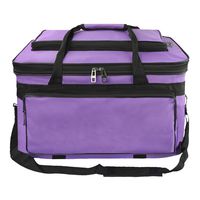 Large Fundamentals Art & Crafts Supplies Organizer Bag Padded Tote Adjustable Shoulder Bag Foldable Essentials Art Storage Cargo Carry Case for Brush Markers Pencils Sketchbook Watercolors Art Palette