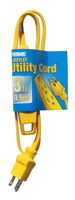 Prime Wire & Cable EC840603-3-Pk 3-Feet 16/3 SPT-2 3-Outlet Utility Indoor Cord, 3-Pack, Yellow