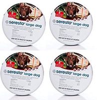 Bayer Animal Health 4 x Bayer Seresto Kills & Repels Ticks Fleas Lice Collar Large Dog Over 8 kg, Grey