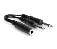 Hosa YPP-106 1/4" TSF to Dual 1/4" TS Y Cable