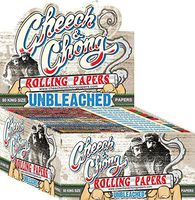 12 Packs Cheech and Chong King Size Unbleached Cigarette Rolling Papers (50 Rolling Papers Per Pack) + Limited Beamer Smoke Sticker. Used with Legal Smoking Herbs, Rolling Tobacco, Herbal Mixes