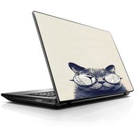 15 15.6 inch Laptop Notebook Skin vinyl Sticker Cover Decal Fits 13.3" 14" 15.6" 16" HP Lenovo Apple Mac Dell Compaq Asus Acer Cool Cat Kat Shades Glasses Tumblr