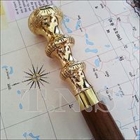 Brass Victorian Style Designer Wooden Walking Cane Vintage look Walking Sticks @