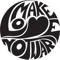 ANGDEST Make Love NOT WAR Couple (Black) (Set of 2) Premium Waterproof Vinyl Decal Stickers for Laptop Phone Accessory Helmet Car Window Bumper Mug Tuber Cup Door Wall Decoration