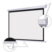 New Leaf 72" 4:3 Manual Pull Down Wall Mount Projector Screen