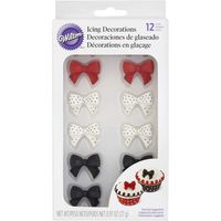 Wilton 710-2217 Icing Decoration, Royal Polka Dot Bows