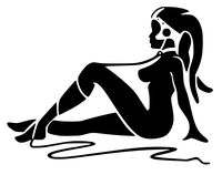 UR Impressions MBlk LF Oola Jabba's Twi'lek Slave Dancer Decal Vinyl Sticker Graphics for Cars Trucks SUV Vans Walls Windows Laptop|Matte Black|6 X 4.4 Inch|URI243-MB