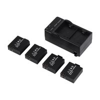 GOTOTOP Action Camera Battery Rechargeable 4pcs Original 3.7V 900mAh Li-ion Battery with USB Dual Charger Replacemnt Battery for SJ4000 SJ5000 SJ6000 Camera US