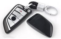 YUWATON Fit for BMW Key Case Cover 1 2 3 4 5 6 7 Serise X1 X3 X5 X6 Key Case Cover(Black)