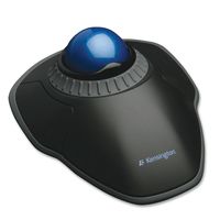 Trackball Mouse, Corded, Optical, Blck/Blue
