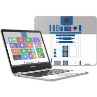 MightySkins Skin Compatible with Samsung Chromebook Plus 12.3"(2017 - Cyber Bot | Protective, Durable, and Unique Vinyl Decal wrap Cover | Easy to Apply, Remove, and Change Styles | Made in The USA