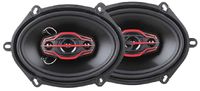 Dual Electronics DLS574 4-Way (6 x 8) or (5 x 7) inch Car Speakers with 160 Watt Power & 35mm Mylar Balanced Dome Midrange