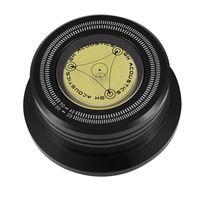 Record Weight Stabilizer, Premium Quality Aluminum Turntable Disc Vinyl Record Stabilizer Clamp with Bubble Level for LP Vinyl Record Player 50Hz(Black)