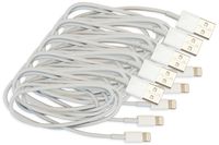 VisionTek Lightning to USB White 1 Meter Cable, 5 Pack - 900759