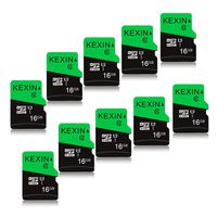 KEXIN 10 Pack 16 GB Micro SD Card TF Card Micro SDHC UHS-I Memory Cards Class 10 High Speed Micro SD Cards, C10, U1