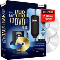 Roxio Easy VHS to DVD 3 Plus - Video to DVD Converter with 2 Extra DVDs - Amazon Exclusive