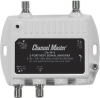 Channel Master CM 3412 2-Port Ultra Mini Distribution Amplifier for cable and antenna signals (CM3412)