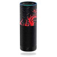 MightySkins Skin Compatible with Amazon Echo - Red Dragon | Protective, Durable, and Unique Vinyl Decal wrap Cover | Easy to Apply, Remove, and Change Styles | Made in The USA