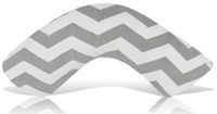 Luna Lullaby Bosom Baby Nursing Pillow, Chevron Grey