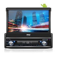 Pyle Single DIN In Dash Android Car Stereo Head Unit w/ 7inch Flip Out Touch Screen Monitor - Audio Video Receiver System w/ GPS Navigation, Bluetooth, WiFi, Microphone, USB Micro SD Reader - PL7ANDIN