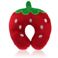 Hot Sale!!Soft Cartoon U Shaped Neck Relax Pillow,New Car Home Office Accessory Throw Cushion (Red)