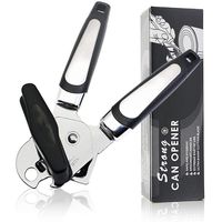 2019 Can Opener Manual Smooth Edge - Commercial Food Grade Stainless Steel for Seniors and Arthritis Heavy Duty with Ergonomic Anti Slip Grip Handle