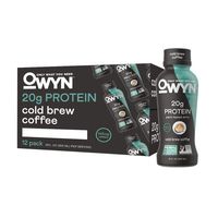 OWYN, Vegan Protein Shake, Cold Brew Coffee,12 Fl Oz (Pack of 12), 100-Percent Plant-Based, Dairy-Free, Gluten-Free, Soy-Free, Tree Nut-Free, Egg-Free, Allergy-Free, Vegetarian, Kosher