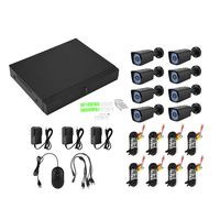 Home Security Systems 8inch AHD DVR Kit Security Camera System Security Outdoor Surveillance Video HD 200W Pixels(US)