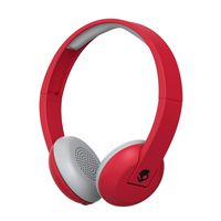 Skullcandy Uproar Bluetooth Wireless On-Ear Headphones with Built-In Microphone and Remote, 10-Hour Rechargeable Battery, Soft Synthetic Leather Ear Pillows for Comfort, Ill Famed Red