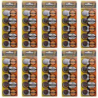 eCoreCell (50pcs) CR2032 5004LC 3V 3 Volt Lithium Single Use Non-rechargeable Button Coin Cell Battery
