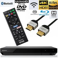 Sony UBP-X700 UBP-X70 Streaming 4K Ultra HD 3D Hi-Res Audio Wi-Fi and Bluetooth Built-in Blu-ray Player with A 4K HDMI Cable and Remote Control- Black