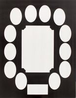 BarnwoodUSA 12 Years of School Pictures or Sports Pictures Bevel Cut Picture Mat (Mat Only) (11x14, Black)
