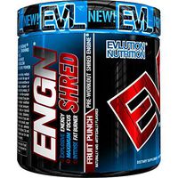 Evlution Nutrition ENGN Shred Pre Workout Thermogenic Fat Burner Powder, Energy, Weight Loss, 30 Servings (Fruit Punch)