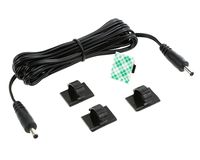 EShine Interconnect Cable - Male to Male - for LED Under Cabinet Lighting with Wire Clips for Comfortable Installation (6.5ft, Black)