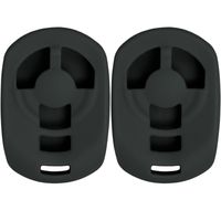 Keyless2Go 2 New Silicone Cover Protective Case for Select GM Remote Key Fobs M3N65981403 - Black