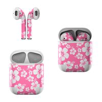 Skin Decals for Apple AirPods - Aloha Pink - Sticker Wrap Fits 1st and 2nd Generation