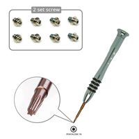 2 Sets Replacement HDD Hard Disk Drive Screws with Screwdriver for MacBook Pro 13 15 17 inch A1278 A1286 A1297 2009 to 2012, T6 Torx Repair Tool Kit Laptop PC Computer SSD Mount Screw
