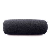GerTong 1PCS Professional Long Interview Lightweight Microphone Windscreens Black Foam Sponge Windshield Shotgun Cover for Microphone
