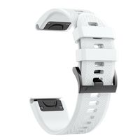 ANCOOL Compatible with Fenix 5 Band Easy Fit 22mm Width Soft Silicone Watch Strap Replacement for Fenix 5/Fenix 5 Plus/Forerunner 935/Approach S60/Quatix 5- White