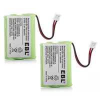 EBL Pack of 2 Rechargeable Cordless Battery 3.6V 800mAh for for Motorola SD-7501 MD7161 AT&T 27910 89-1323-00-00 E1112 E2801 TL72108 Vtech I6725 RadioShack 23-959