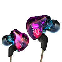 KZ In-Ear Earbud Headphones , ZST Colour Balanced Armature+Dynamic Hybrid Dual Driver Earphones HIFI Earbuds Bass Headset In-ear Earphones for Cellphones (without MIC)