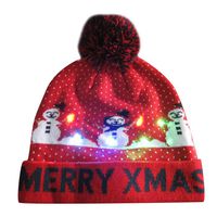 XGao Light Up Christmas Hat, LED Christmas Hat Novelty Colorful Light-up Stylish Knitted Sweater Xmas Party Beanie Cap Indoor and Outdoor Festival Holiday Celebration Parties Bar Gifts (C)