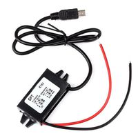 HOMREE DC 8-35V to DC 5V Step-Down Converter Buck Module 12V/24V to 5V 3A 15W Mini USB Output Power Adapter