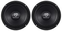 (2) Rockville RM68PRO 6.5" 400 Watt 8 Ohm SPL Mid-Bass Midrange Car Speakers
